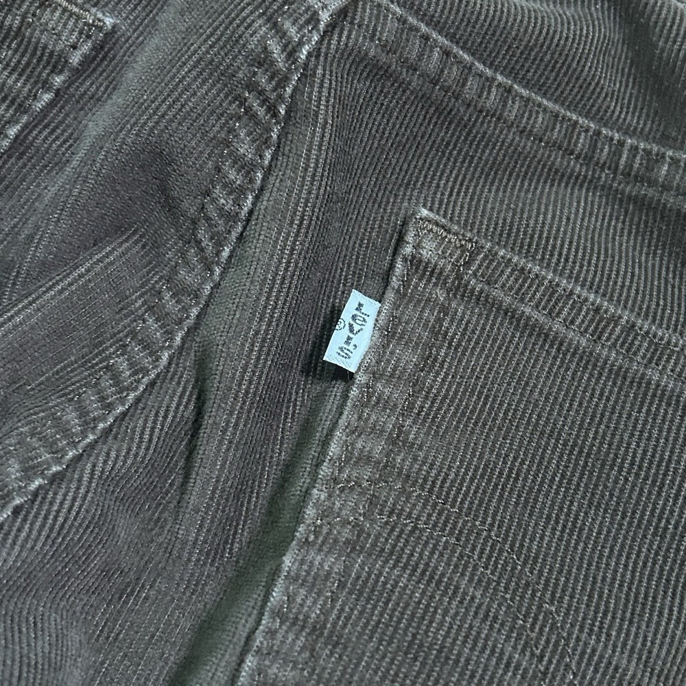 Levis 505 Mens 31x30 Corduroy Pants Brown Straight Fit Casual Workwear Preppy - Picture 11 of 13